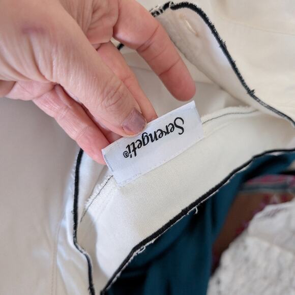 Women's Sergenti Kitty Cat Outline Shirt 1X Plus White Black - Picture 5 of 5